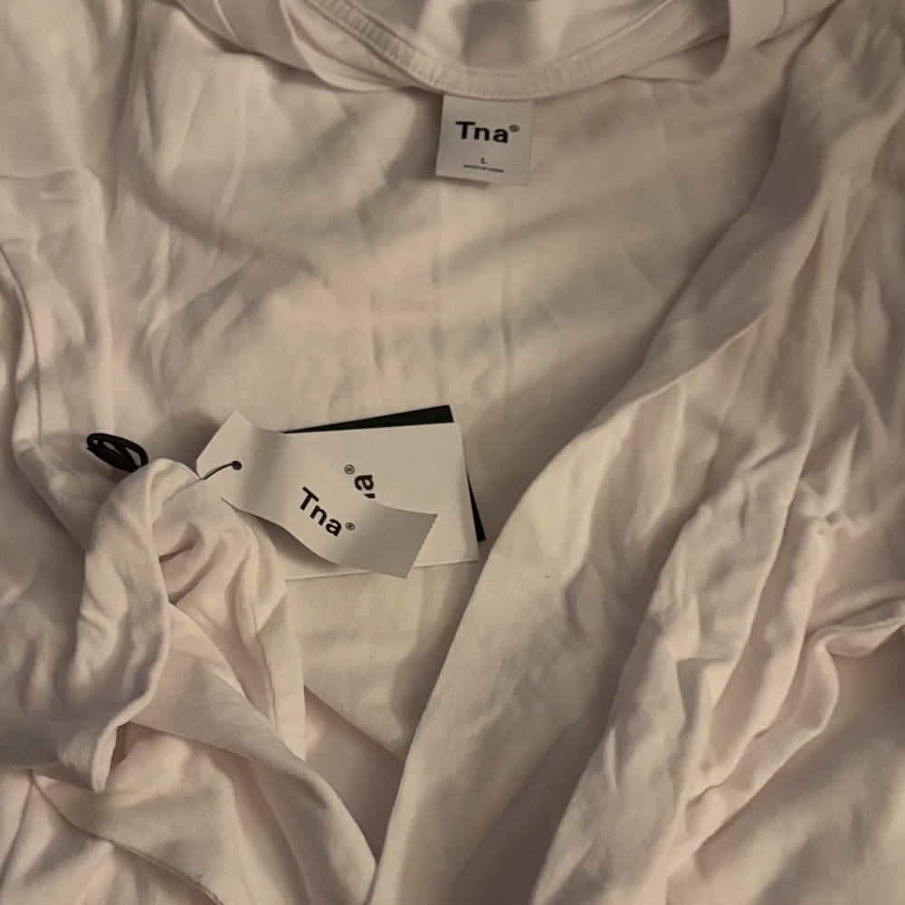 TNA White Scoop Neck Tank